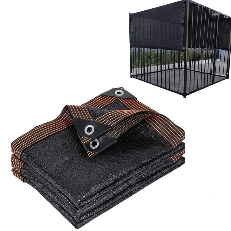 HomeABC YLBFJXK Dog Kennel Shade Cover 90% Sunblock Shade Tarp Panel withï¼Œ6ft x 10ft - Image 1